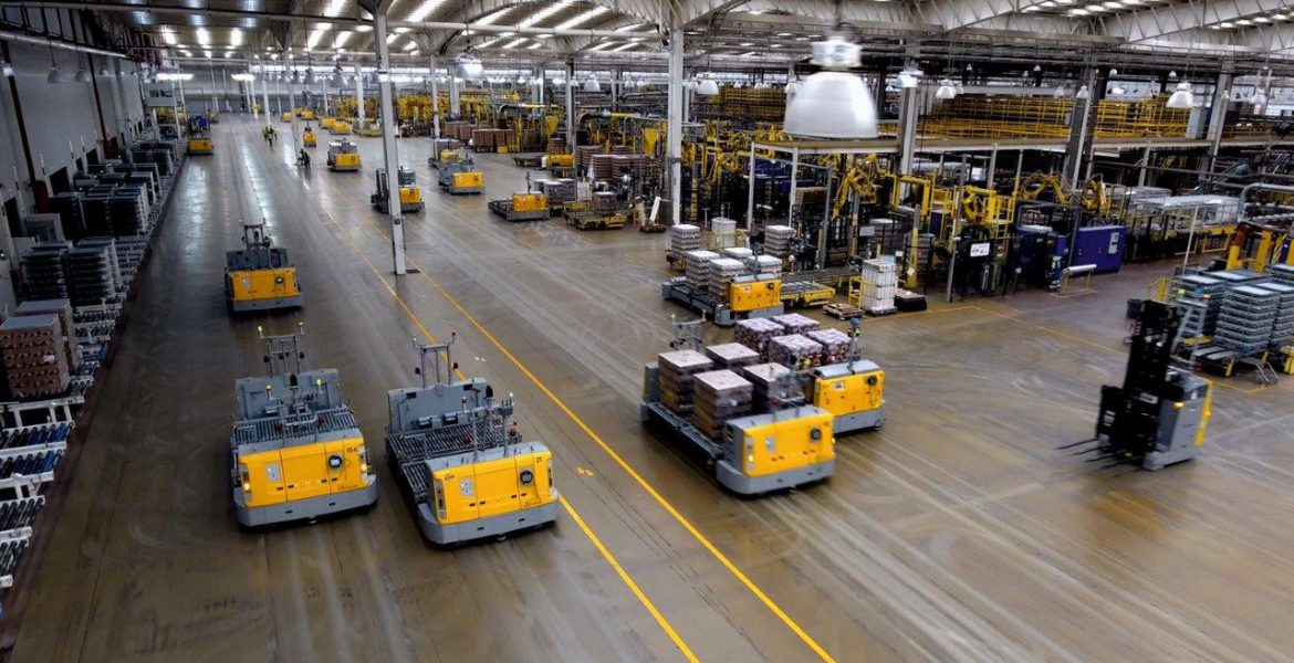 automated laser guided vehicle