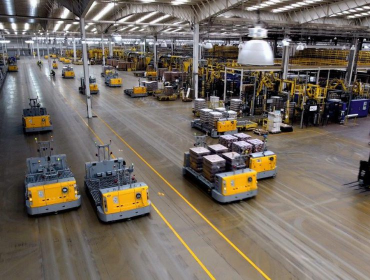 automated laser guided vehicle