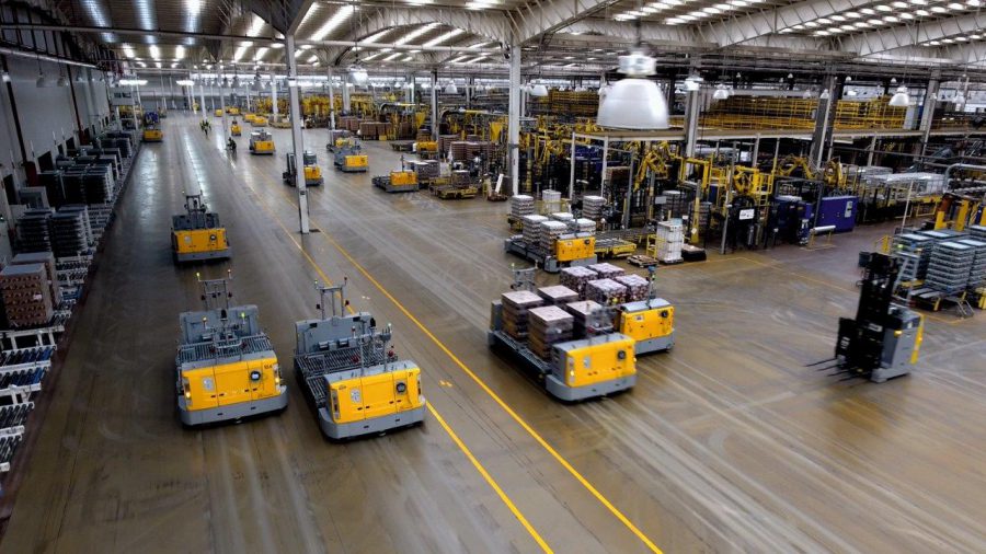 automated laser guided vehicle