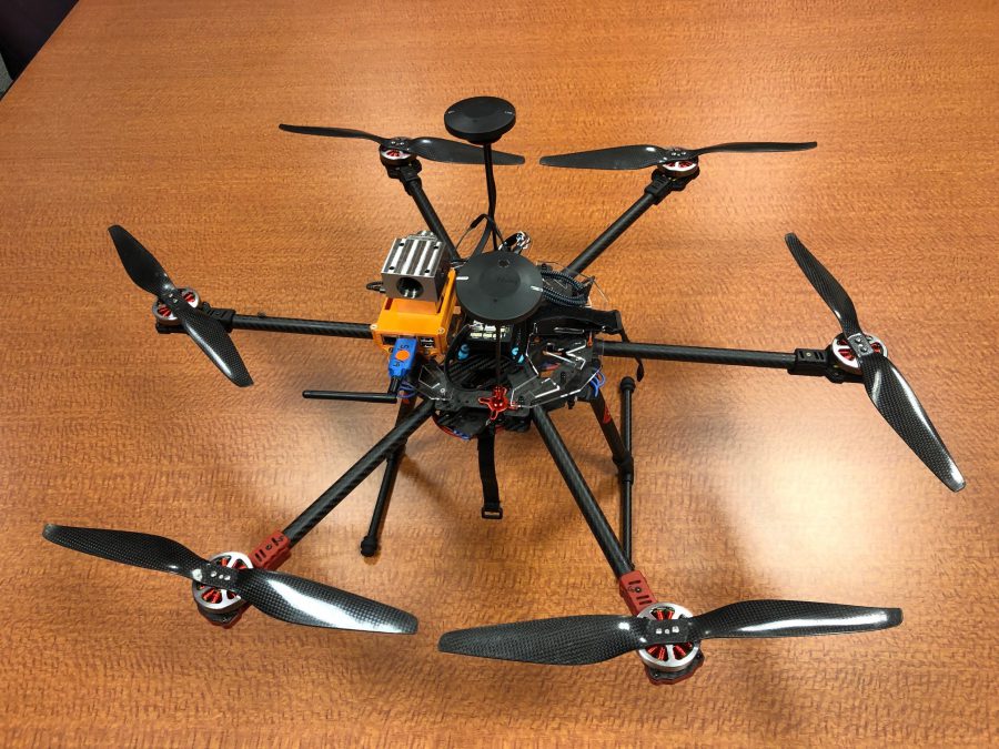 Drone con sensore Passpartout
