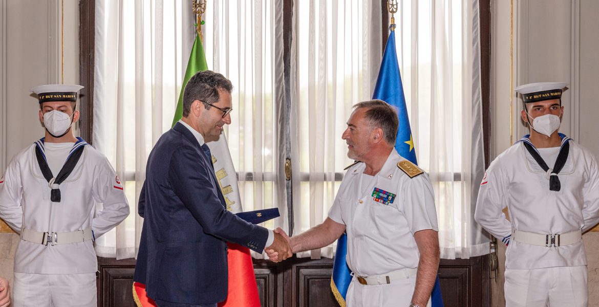 il Rettore con l'Ammiraglio