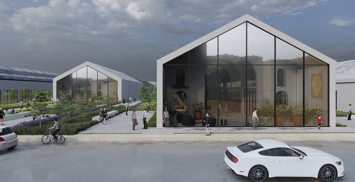 Render di progetto - Ex caserma Magrone - Parco dell'Innovazione